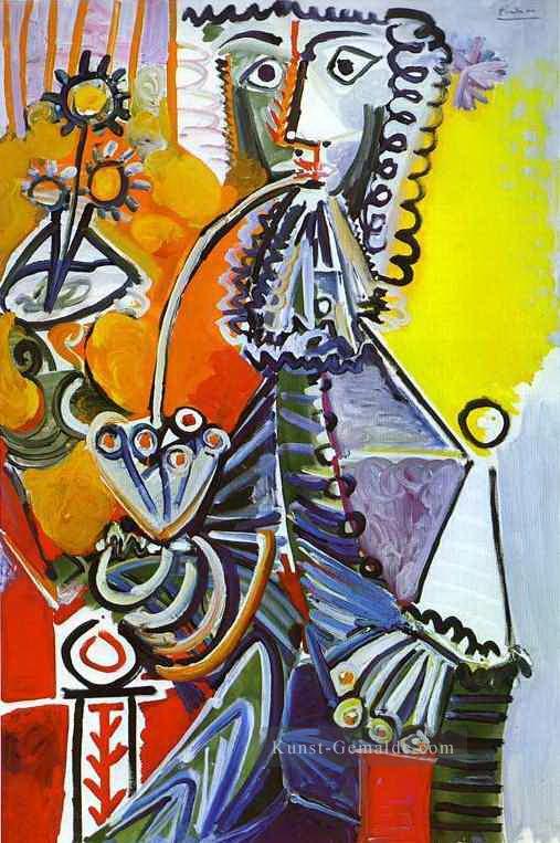 Cavalier mit Rohr 1968 Kubismus Ölgemälde